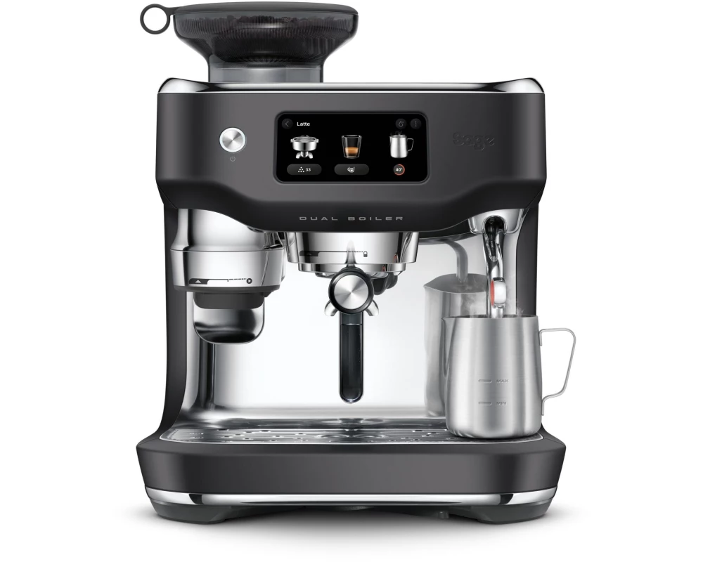 Sage Siebträgermaschine Oracle Dual Boiler Black Truffel