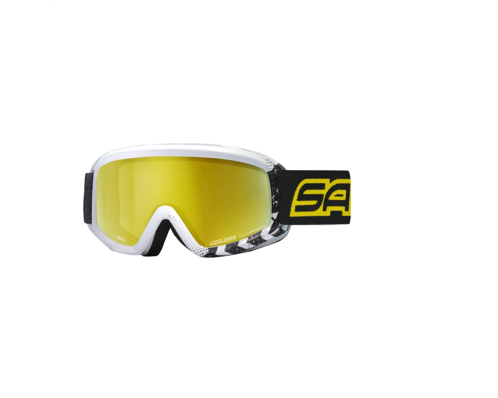 Salice Occhiali Junior Skibrille, White-Black / Darw Yellow