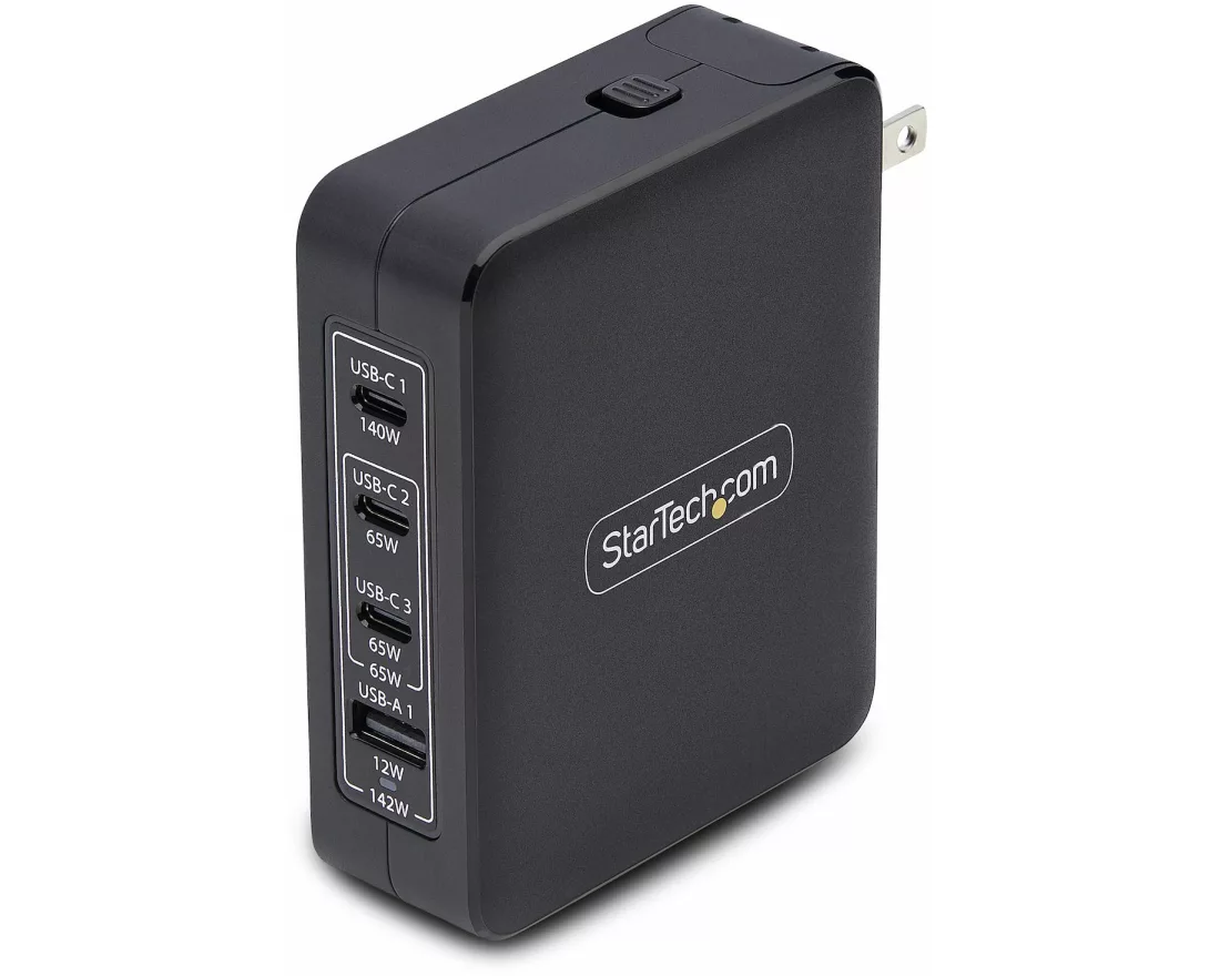 StarTech.com 3114GCU-WALL-CHARGER Ladegeräte für Mobilgerät Universal Schwarz AC Schnellladung Drinnen