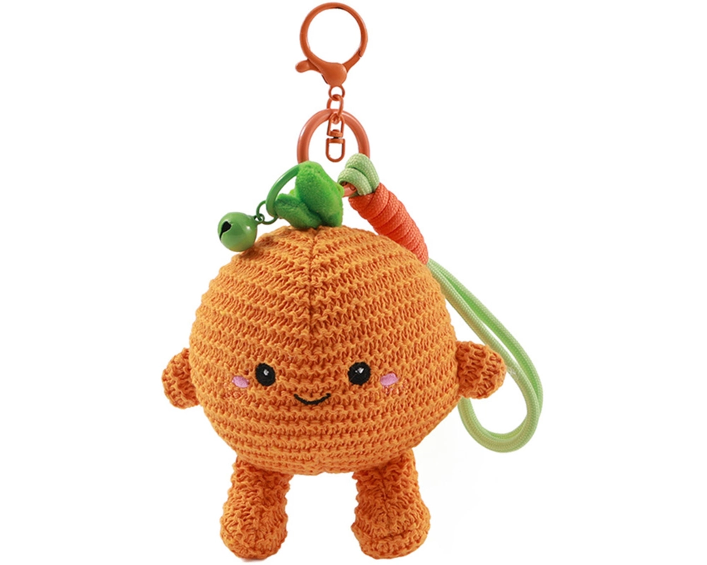 I-TOTAL Schlüsselanhänger gehäkelt XL3455G Olly Orange