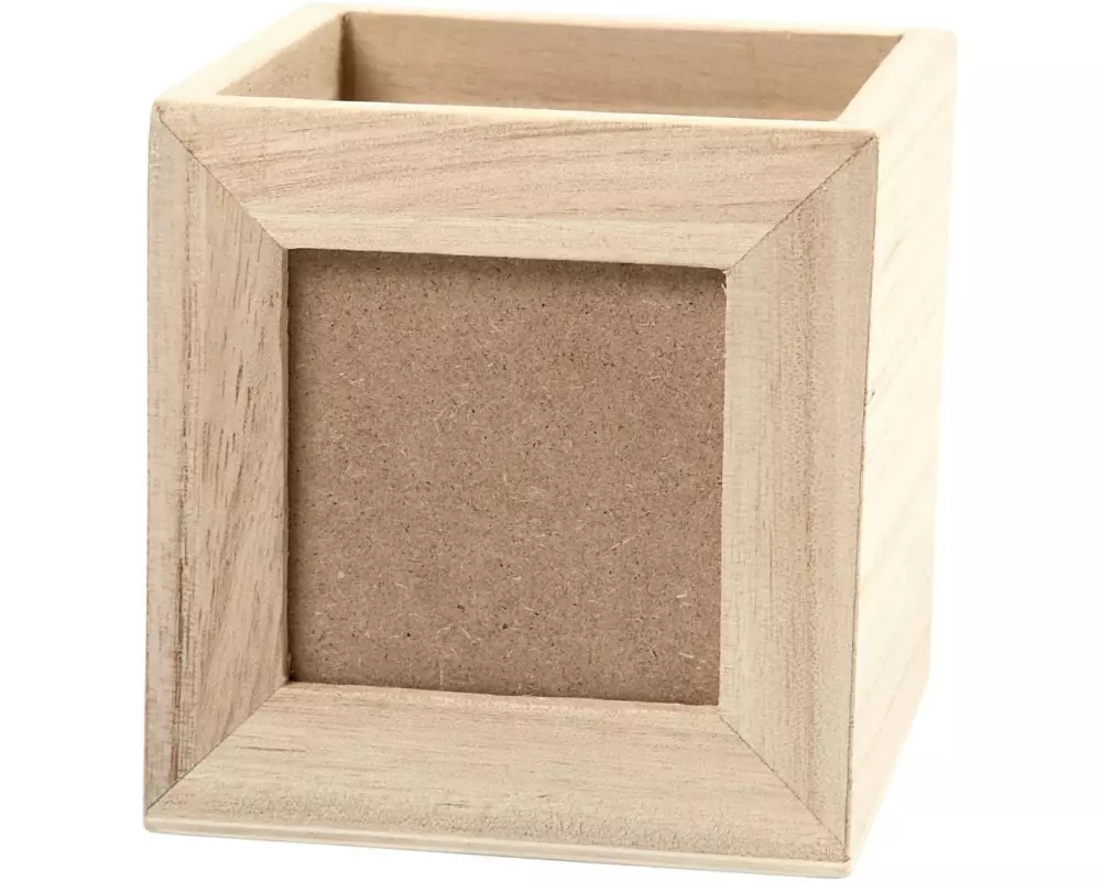 Creativ Company Holzartikel Stiftehalter mit Fotorahmen