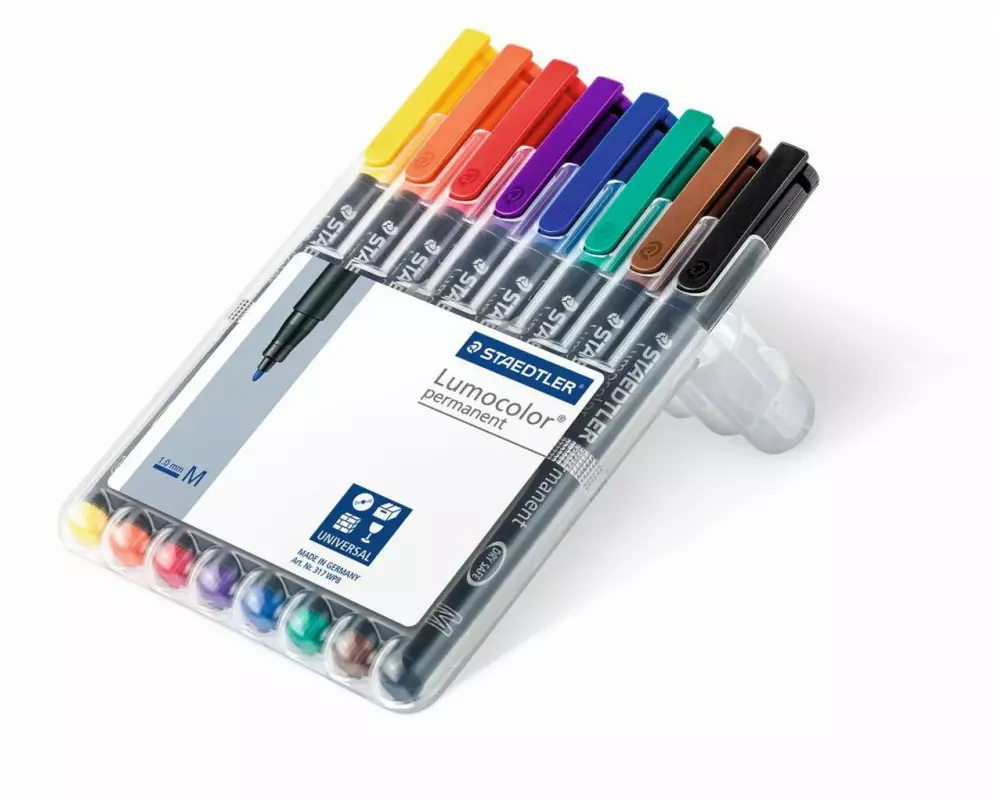Staedtler Folienstift Lumocolor 317 M 8er-Set, permanent