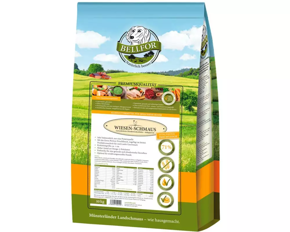Bellfor Trockenfutter Wiesen-Schmaus Huhn, 10 kg