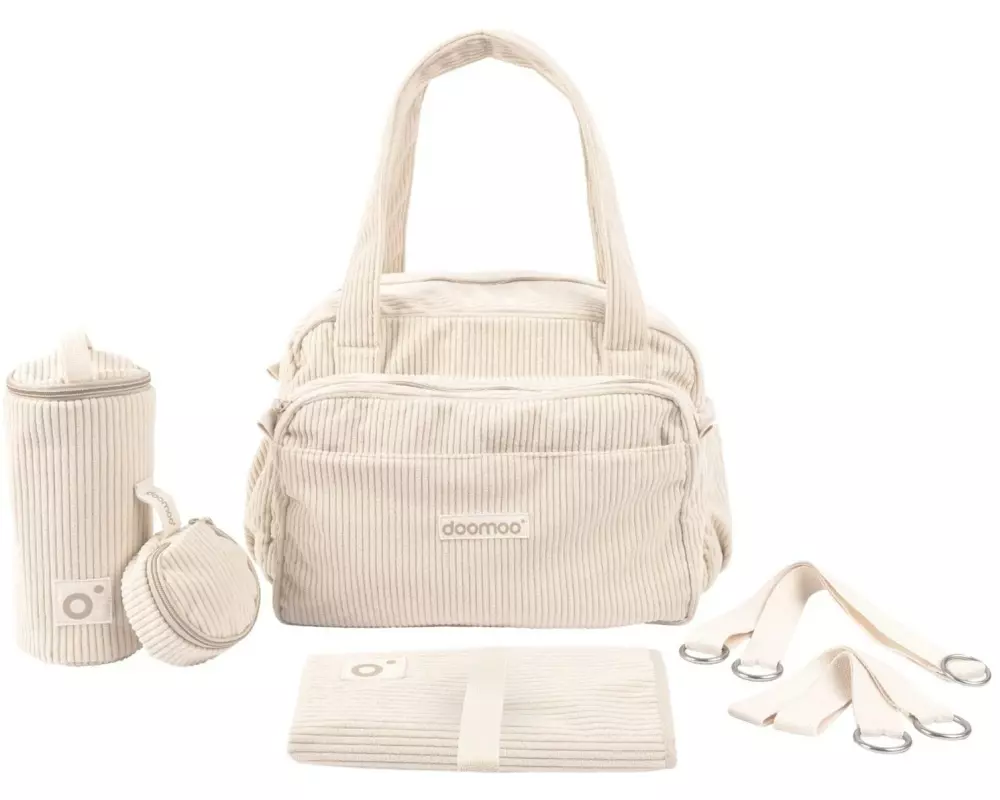 Doomoo Wickeltasche Fluffy Corduroy Sand