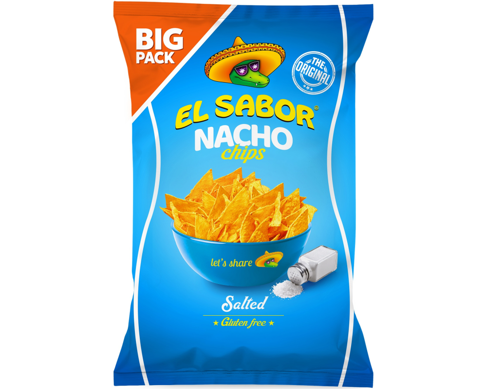 EL SABOR Nacho Chips Salted ES161 180g
