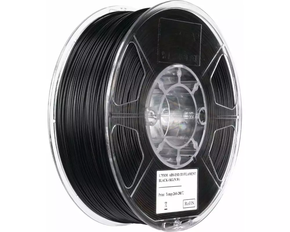 eSun Filament ABS ESD Schwarz 1.75 mm 1 kg