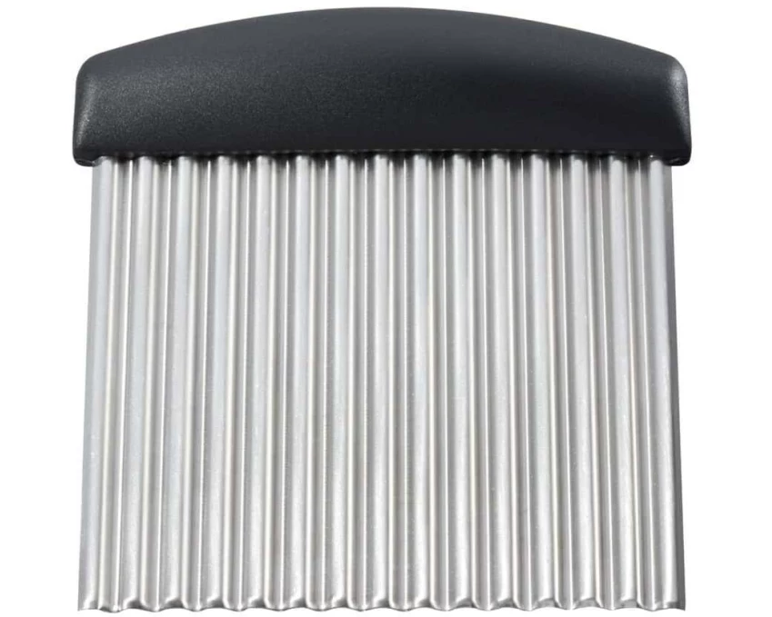 triangle Wellenschnittmesser Schwarz/Silber