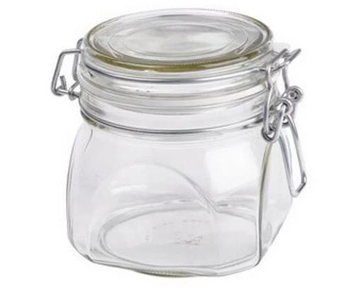 Mäser Einmachglas mit Deckel 50 cl 6 Stück 500 ml, 6 Stück