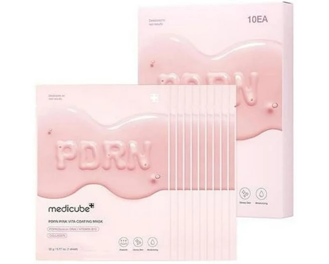 medicube Pdrn Pink Vita Coating Gesichtsmaske Pdrn Pink Vita Coating