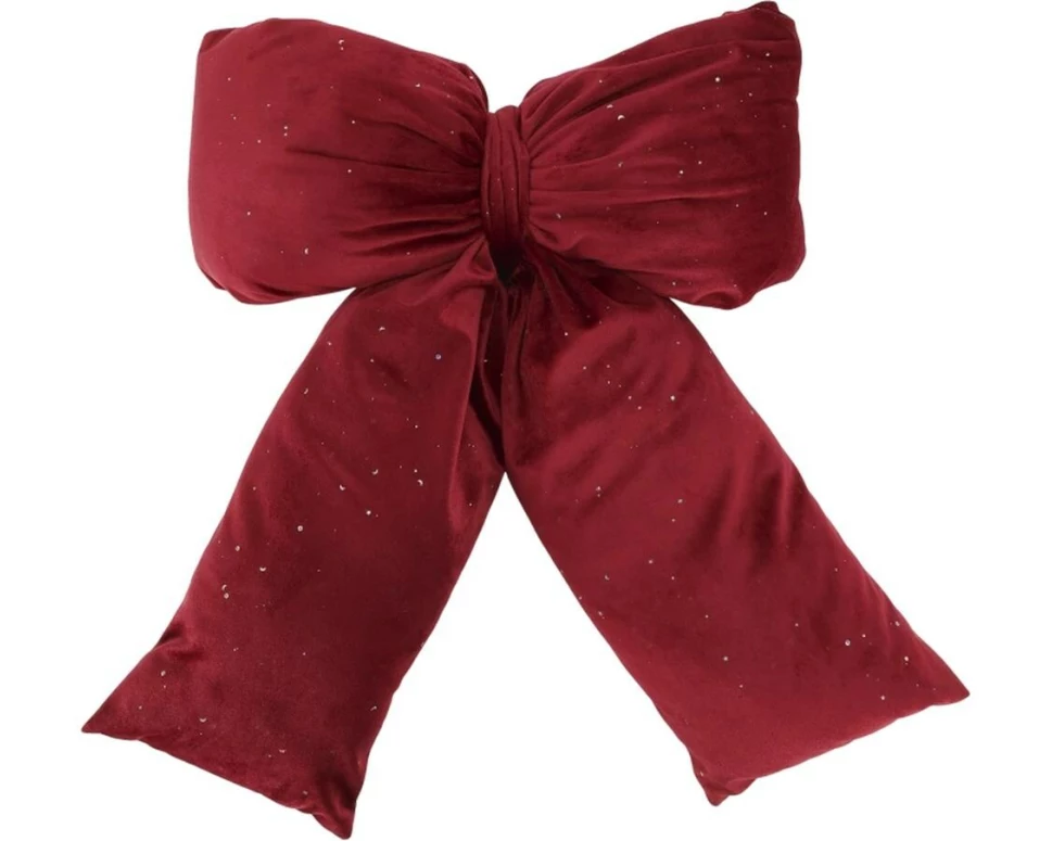 Chic Antique Schleife mit Glitzer 50 x 40 cm, Cherry
