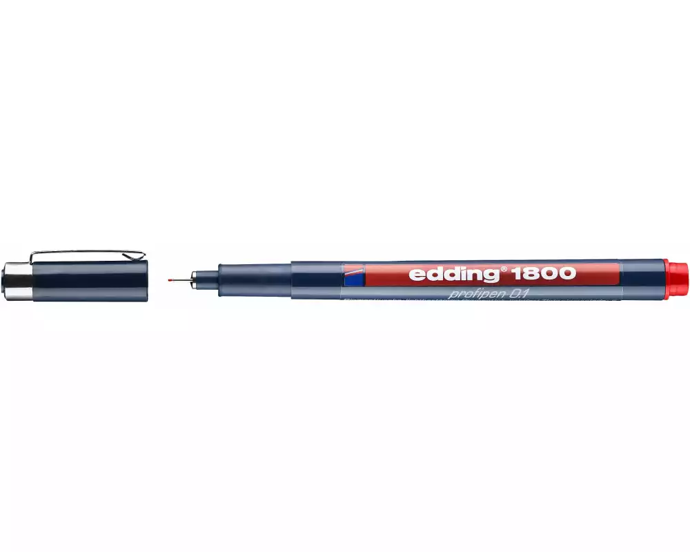 edding Profipen 1800 0.1, 0.25 mm, Rot