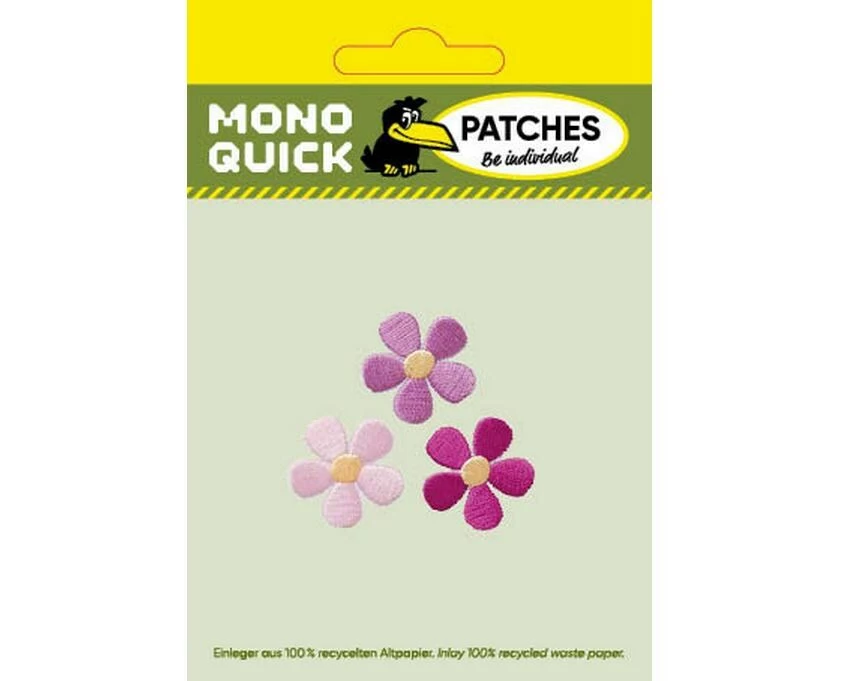 Mono-Quick Applikation Set Blumen Rosa | Mono-Quick 1 Stück