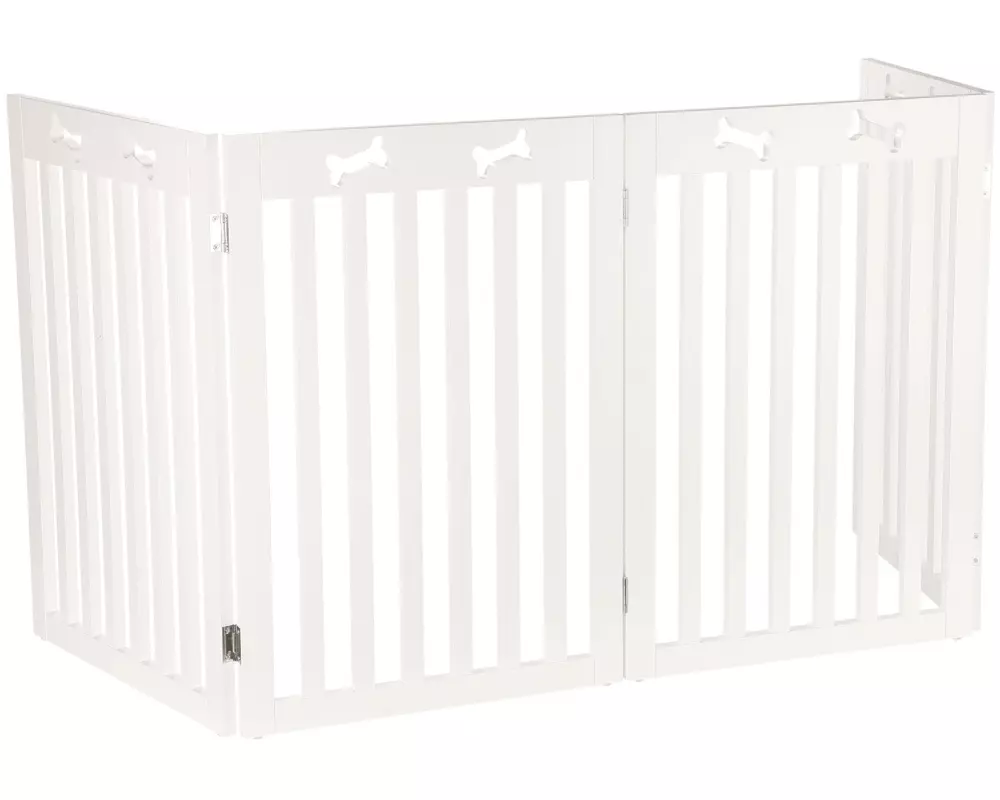 Trixie Absperrgitter 4-teilig, 60 - 160 × 75 cm, Weiss