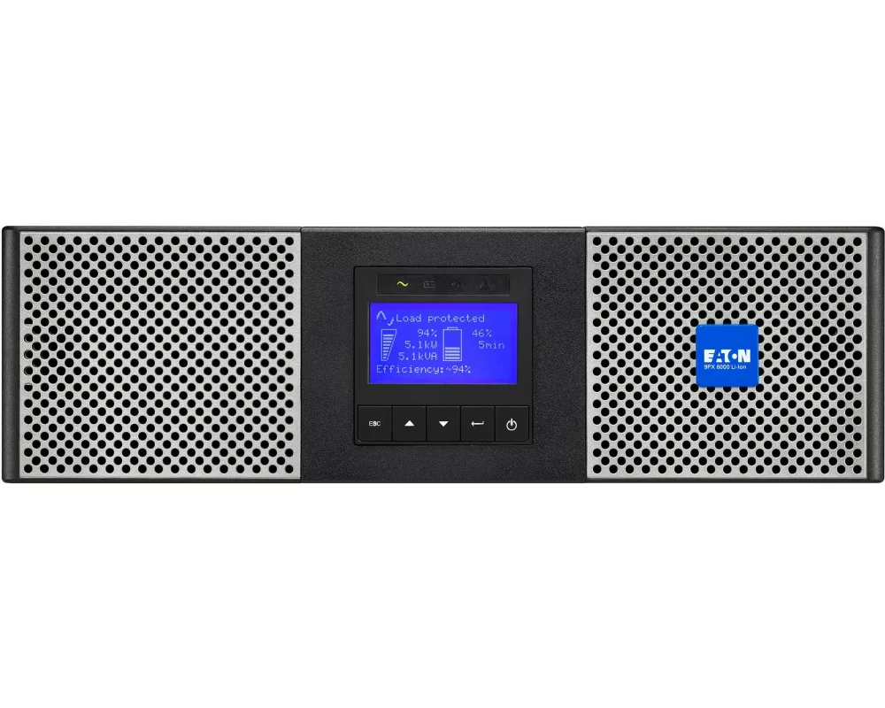 EATON 9PX 6000i RT3U Netpack Lithium-Ionen 6000VA/5400W Network Card 8.5min Runtime 4800W