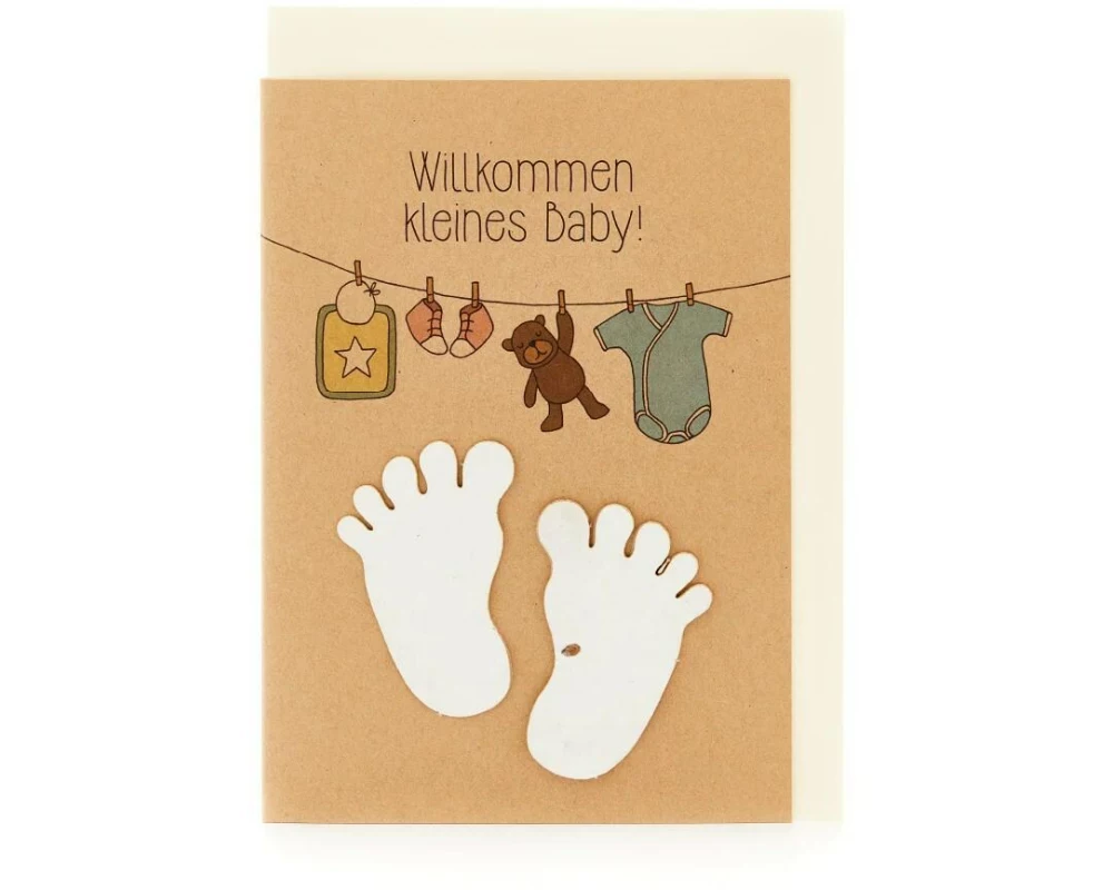Die Stadtgärtner Willkommen kleines Baby Babyfüsse