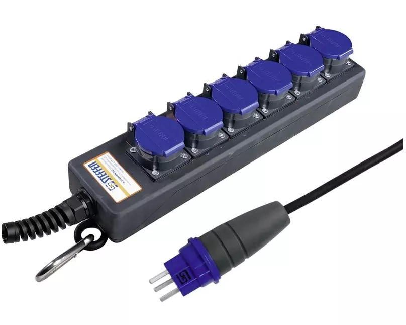 STEFFEN Industrie-Steckerleiste Professional 6x T23 IP55, 5 m