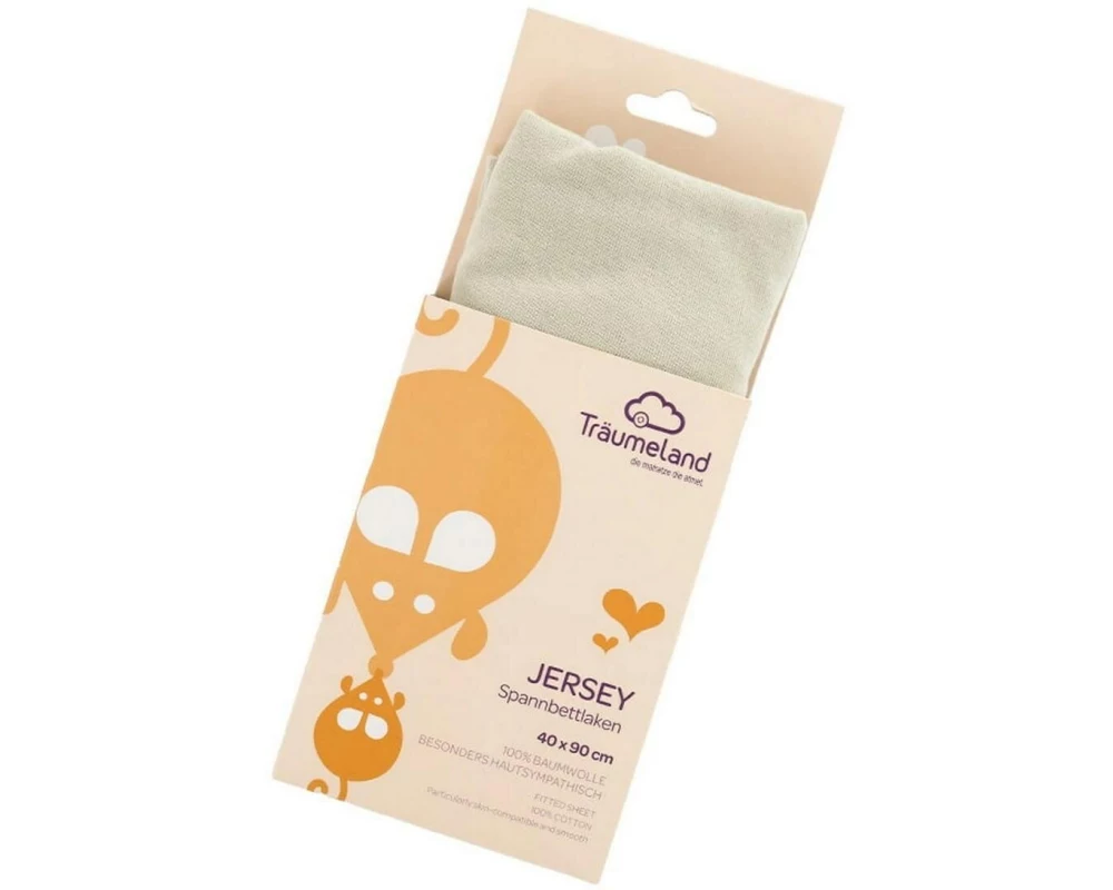 Träumeland Spannbettlaken Jersey Desert Sage 90 x 40 cm