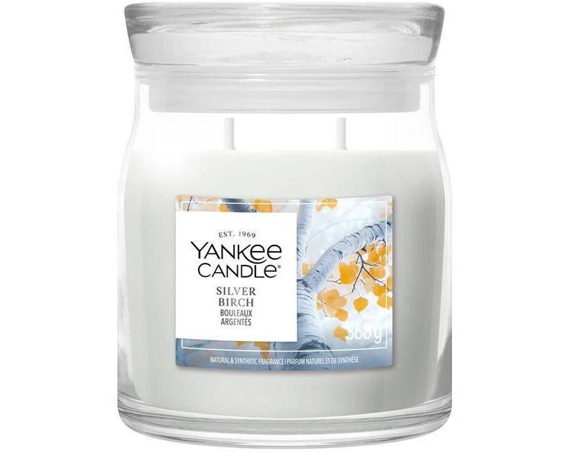 Yankee Candle Signature Duftkerze Silver Birch Signature Medium Jar