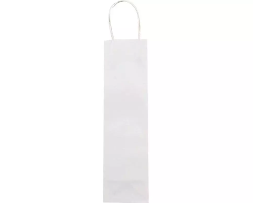 Folia Flaschentasche Weiss 6 Stück, Weiss, 12 x 10 x 36 cm