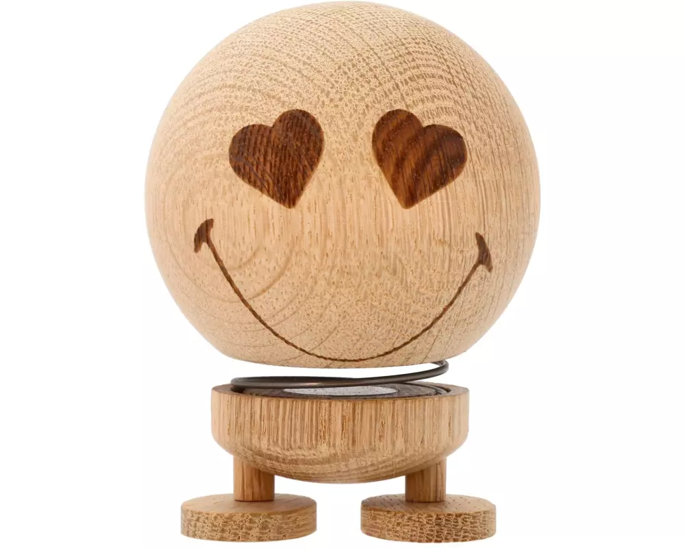 Hoptimist Aufsteller Bumble Smiley Love Oak S 6.6 cm, Nature