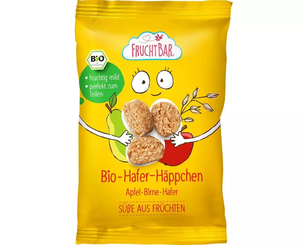 Fruchtbar Hafer-Häppchen Bio, Apfel Birne, ab 12 Monaten
