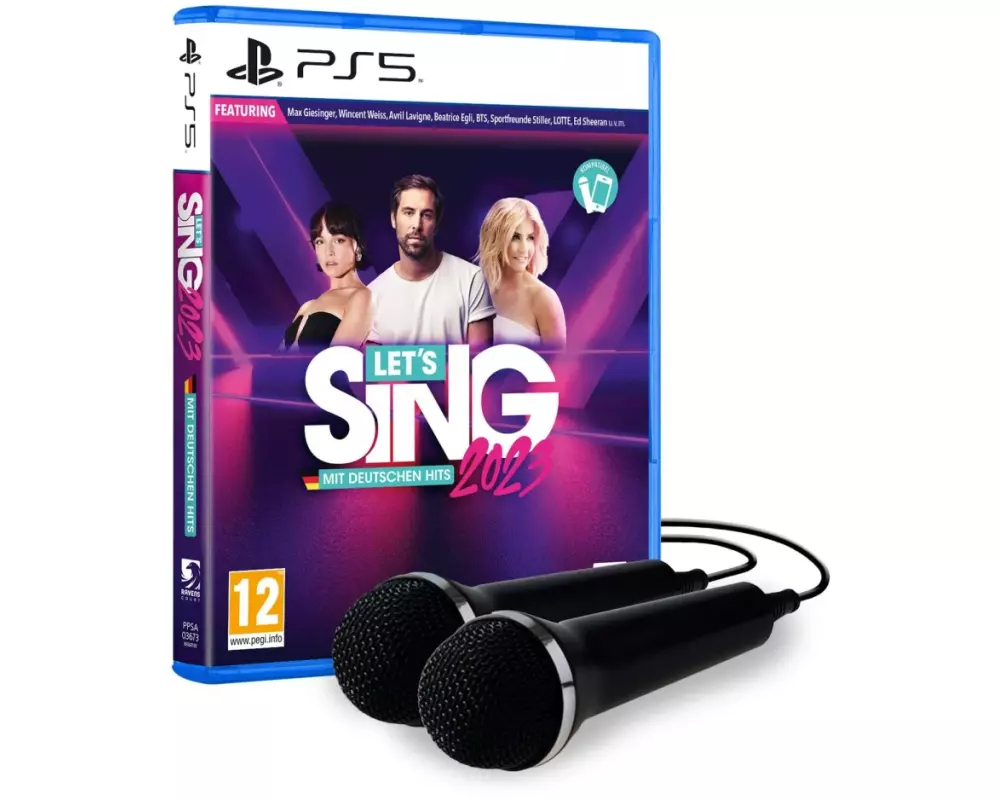 GAME Let's Sing 2023 mit Deutschen Hits + 2 Mics