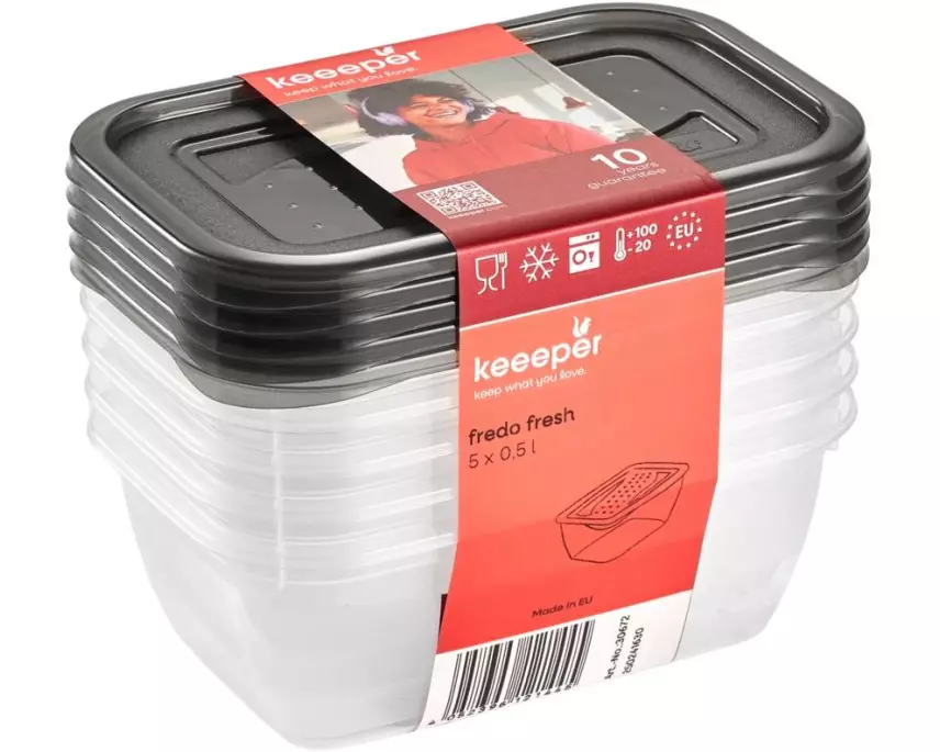 keeeper Fredo fresh 0.5 l, Transparent/Grau