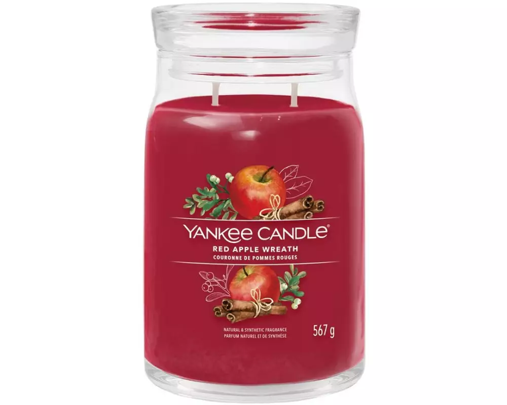 Yankee Candle Signature Duftkerze Red Apple Wreath Signature Large Jar