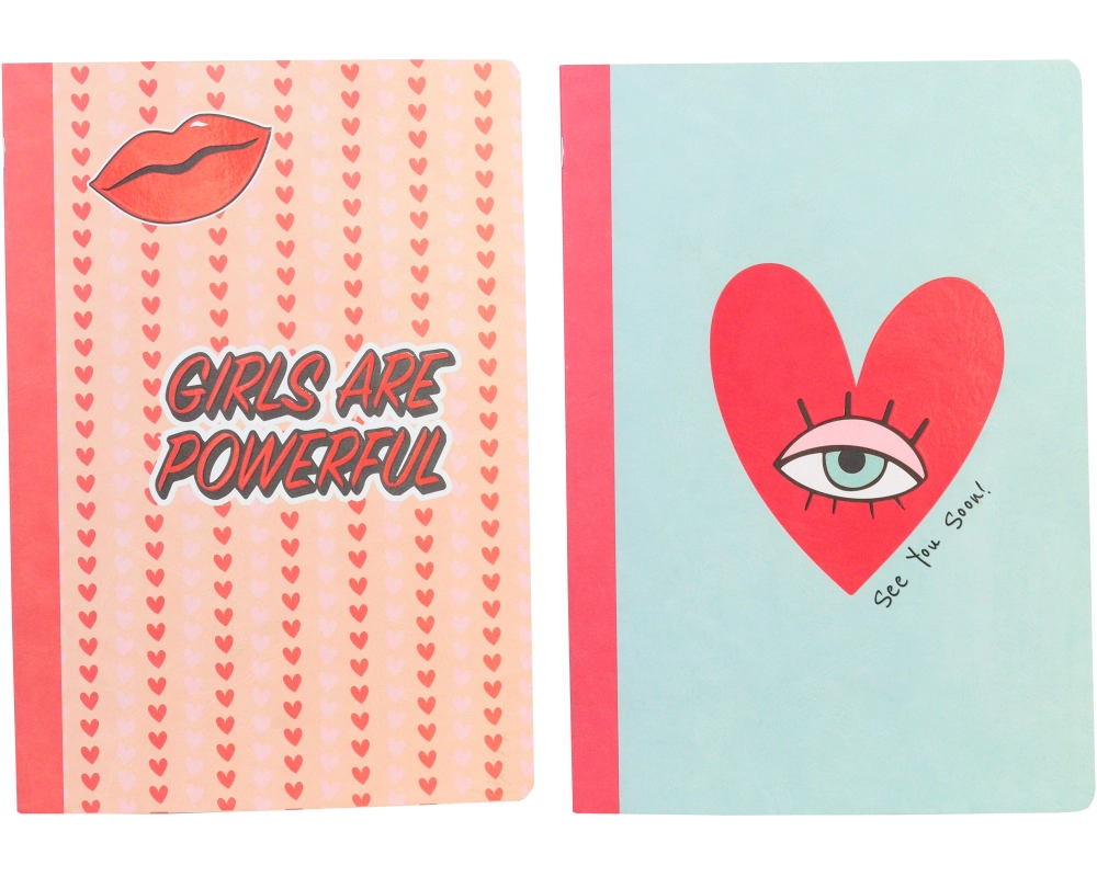 ANCOR Notizheft A4 Girl Power 112948 lines 90g 48 Bl.