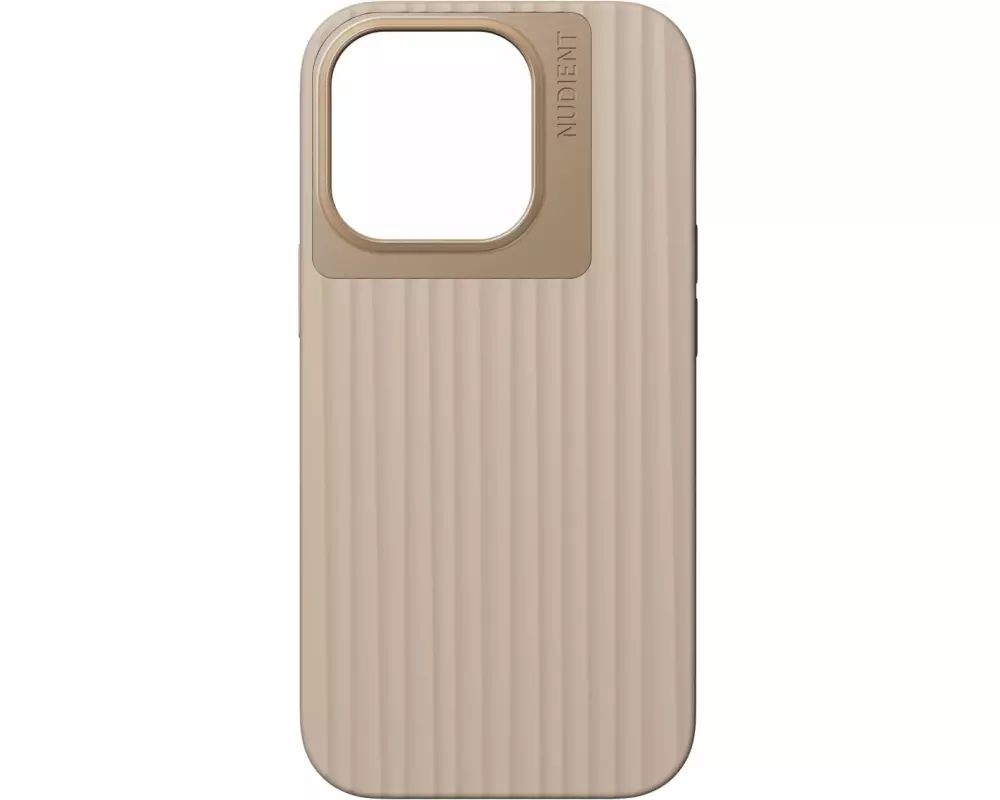 Nudient Back Cover Bold Case iPhone 14 Pro Leinen Beige