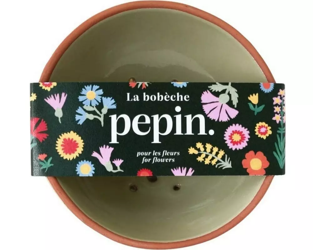 pepin Wabenvase Blumenfrosch 3 cm, Salbeigrün