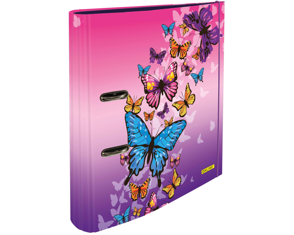 ONLINE Ordner Butterfly 7cm 10148/6 mit Gummiband A4