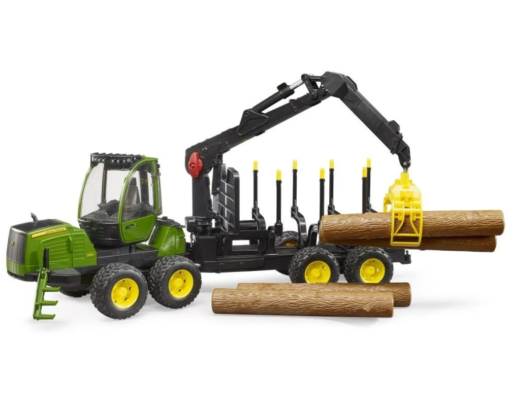 Bruder Spielwaren Rückenzug mit Greifer John Deere 1210E