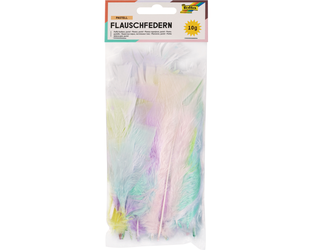 FOLIA Flauschfedern 10g 53219 Pastell