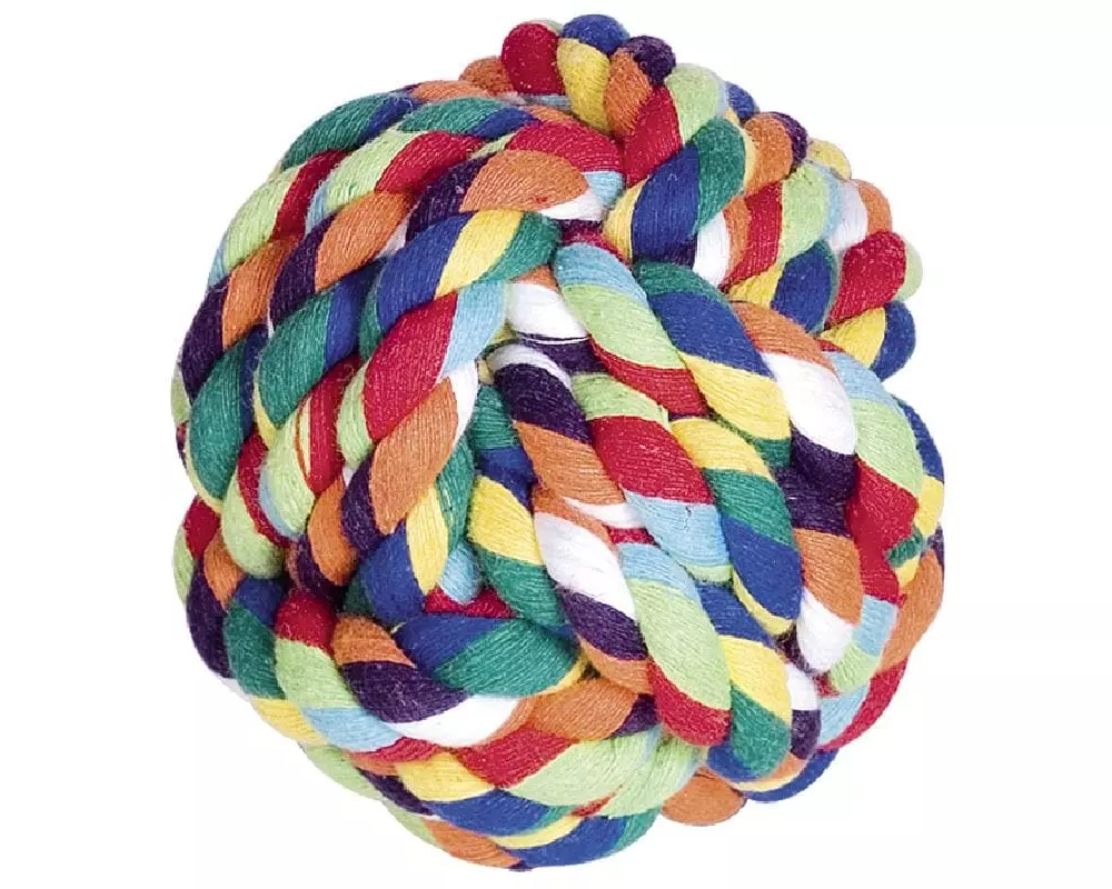 Nobby Hunde-Spielzeug Knotenseil-Ball, Mehrfarbig