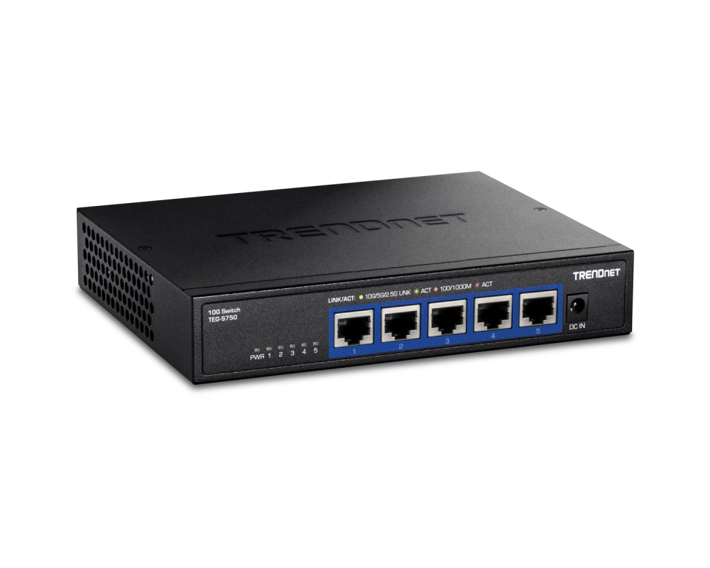 TRENDnet TEG-S750 5-Port 10G Switch, schwarz