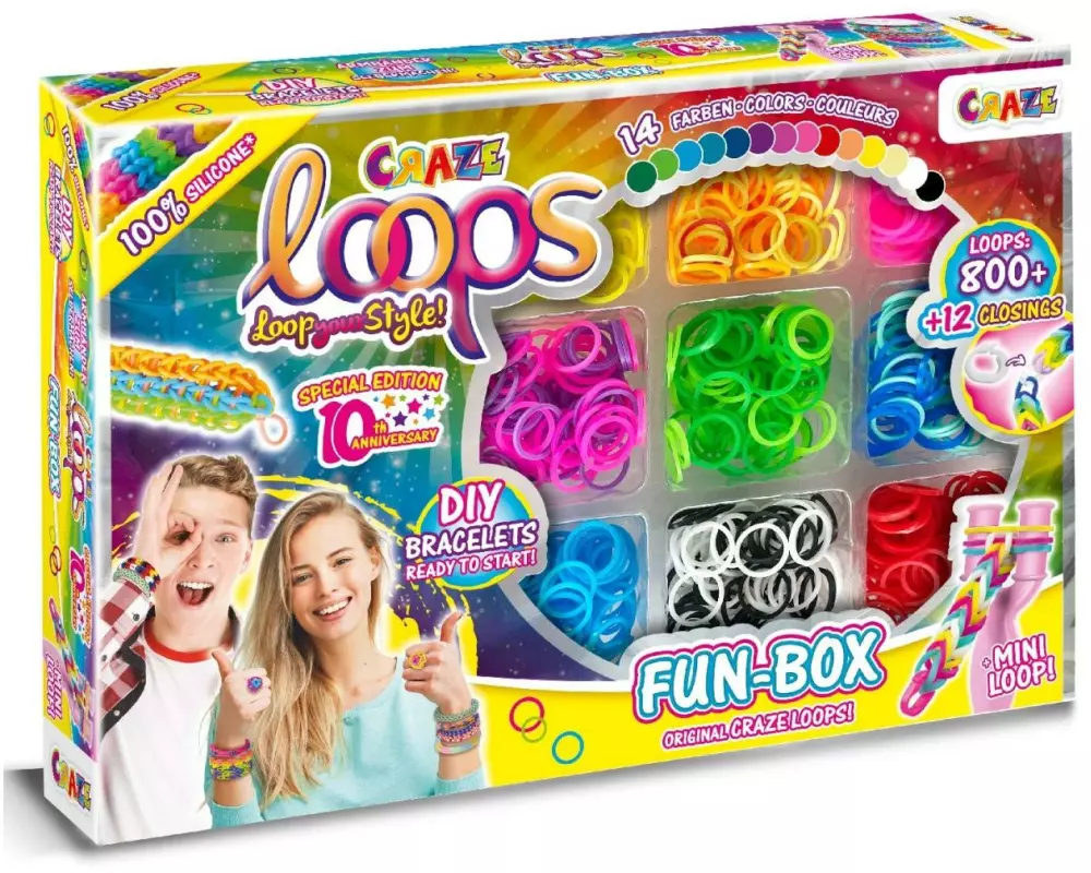 Craze Bastelset Loops – Fun Box 800 Loops
