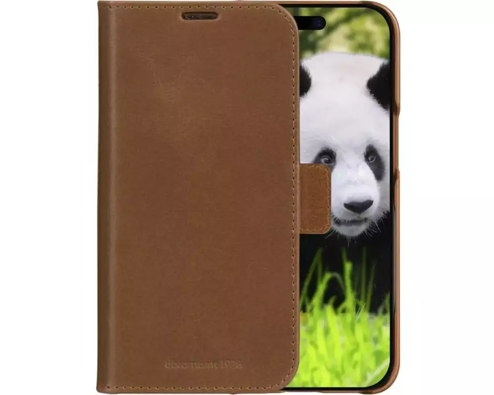 dbramante1928 Book Cover Lynge iPhone 16e Tan