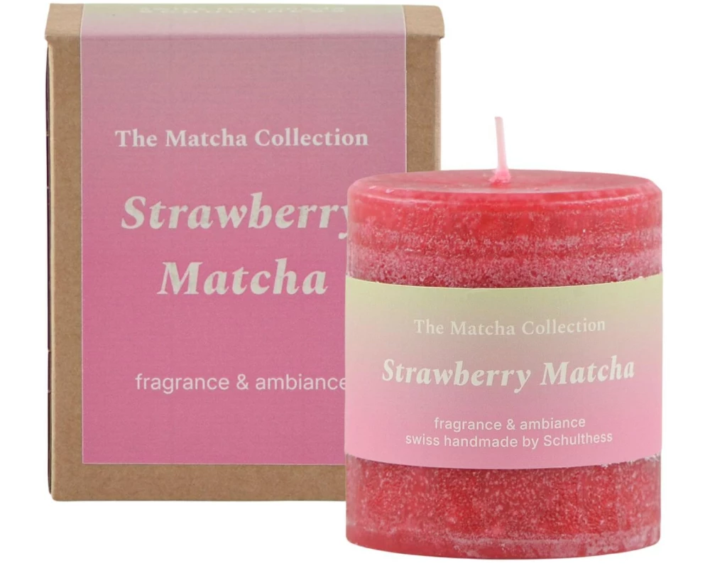 Schulthess Kerzen Duftkerze Strawberry Matcha, 7 x 8 cm