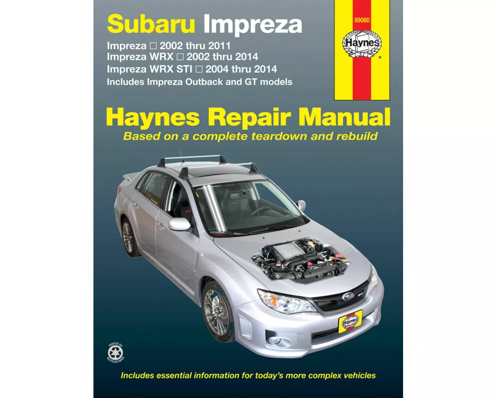 Subaru Impreza (02-11), Impreza WRX (02-14) & Impreza WRX STI (04-14) inc. Impreza Outback & GT Models USA