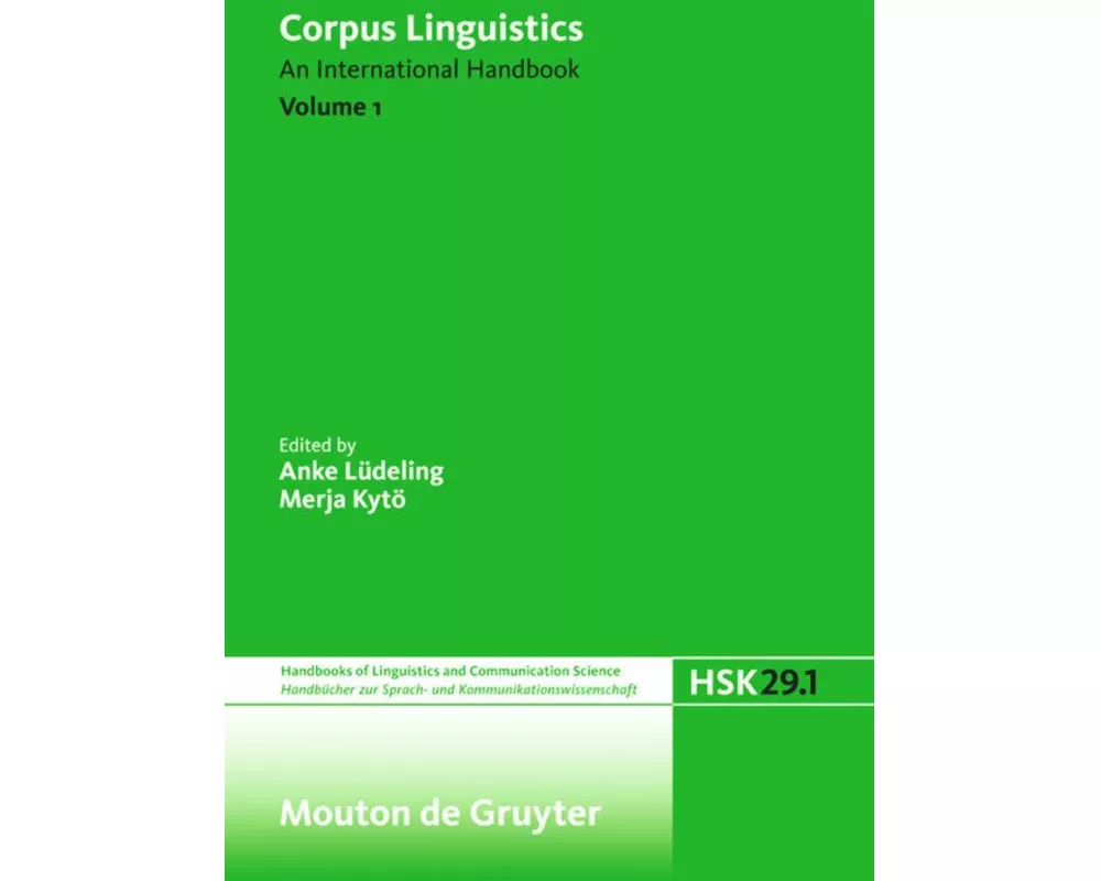 Corpus Linguistics. Volume 1