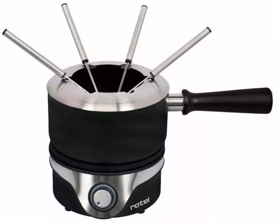 Rotel Fleischfondue-Set U1852CH 6 Teile, Schwarz