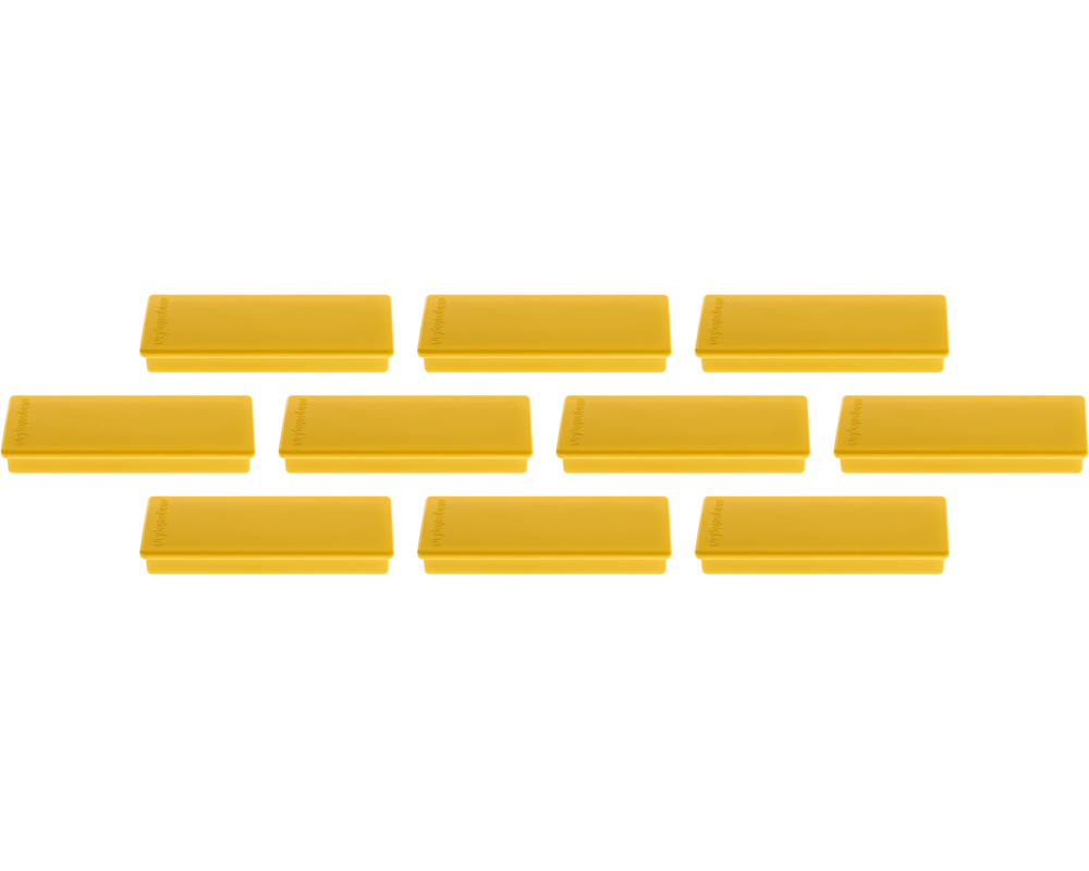 MAGNETOPLAN Rechteck-Magnethalter 1665102 gelb 10 Stk.