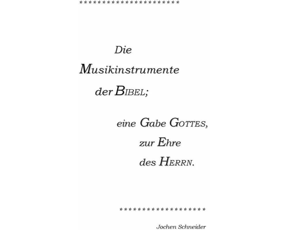 Die Musikinstrumente der Bibel