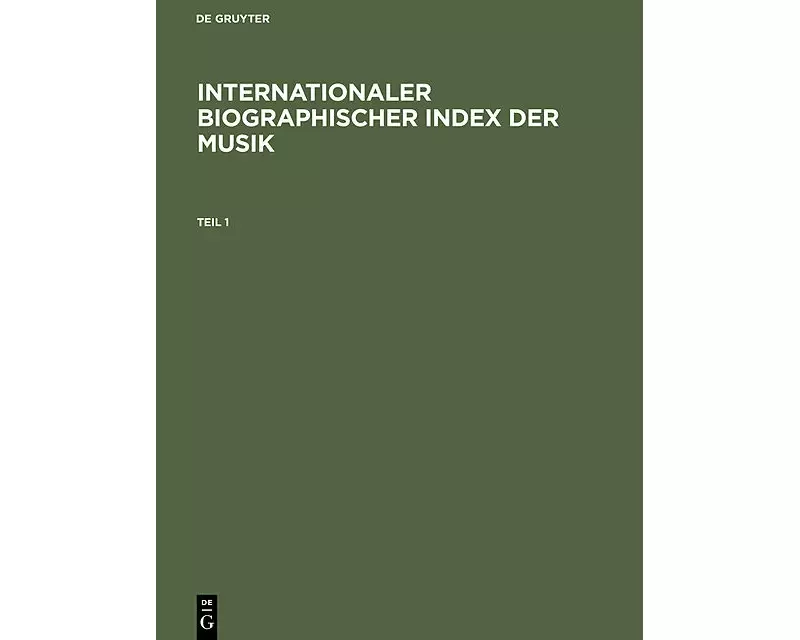 Internationaler Biographischer Index der Musik
