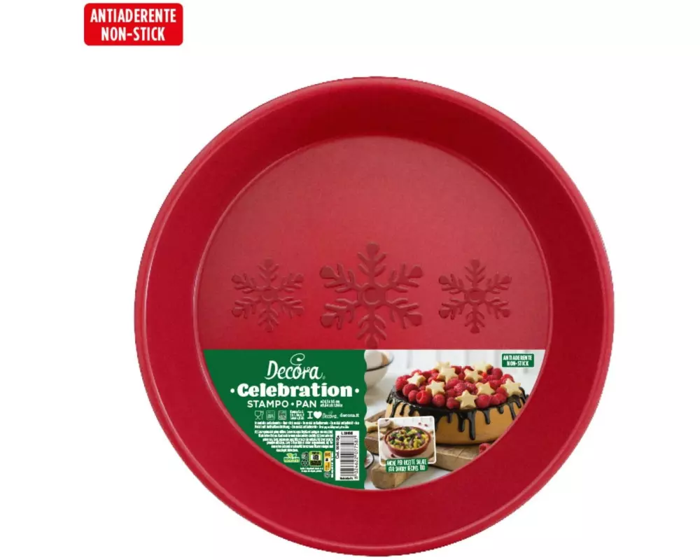Decora Celebration Antihaft rund rot ø 24.5 x 5 cm