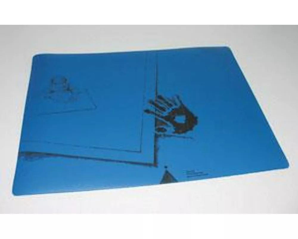 Schreibtischauflage für Linkshänder - Cobalt-Blau