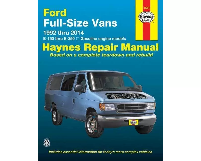 Ford full-size E-150-E-350 petrol vans (1992-2014) Haynes Repair Manual (USA)