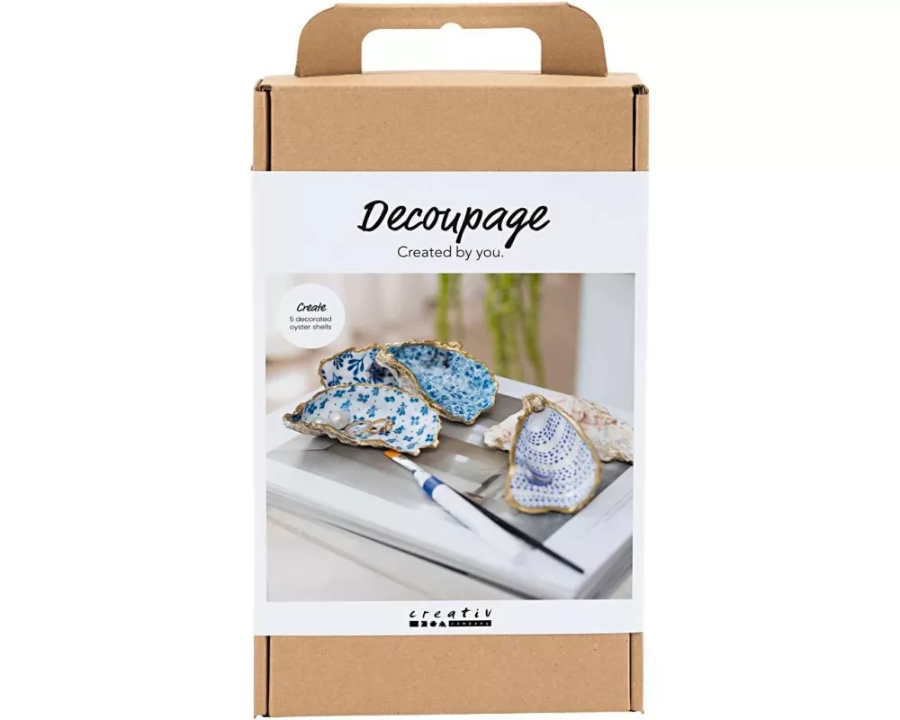 Creativ Company Bastelset Decopatch Muscheln-Schalen