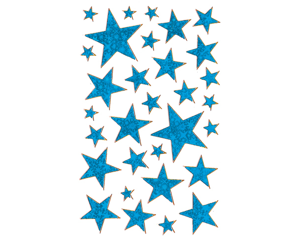 Z-DESIGN Effektfolie blau 52259 Sterne Weihnachten